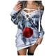 thumbnail image 4 of Mini vestido estampado navideño para mujer, informal, de manga larga, con hombros descubiertos, suéter, vestido de fiesta a la moda con tiras Fridja  fhghd4749, 4 of 6