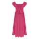 thumbnail image 5 of Odeerbi 4-15 Años de Las Niñas de Verano de Algodón de Lino Maxi Vestido Con Cuello Cuadrado de La Espalda de Arco Ruffle Tierrado Vestido de Línea A Para Las Vacaciones de La Playa de La Fiesta, 5 of 8