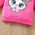 thumbnail image 4 of Emy Dola 1-6 Years Toddler Baby Girl Clothes Fall Winter Outfit Little Girls Leopard Cat Sweatshirts Pants Set Baby Sweatsuit Clothing, 4 of 6