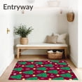 thumbnail image 3 of ODIKA 5x7 Machine Washable Non-Slip Area Rug, Merry Xmas Tree Forest Holiday Celebration Ultra Soft Rug, None, 626085, 3 of 7