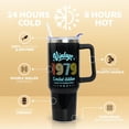 thumbnail image 3 of Happy 45th Birthday Gifts for Men, 40 oz Tumbler with Handle and Straw Lid, 45 Years Old Gifts Idea for Her, Forty-five Birthday Present Back in 1979 Tumbler Cup（White）, 3 of 6