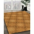 thumbnail image 3 of Ahgly Company Machine Washable Indoor Round Transitional Mahogany Brown Area Rugs, 4' Round, 3 of 7