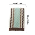 thumbnail image 3 of Bath Towel Striped Pattern 100% Cotton Soft Absorbent Decorative Towel for Bathroom 13.8 x 29.5 Inch, 3 of 3
