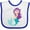White and Royal, variant on Inktastic Mermaid Girls Baby Bib