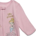 thumbnail image 7 of Disney Princess Baby Girls' 2-Pack Footed Sleep N' Play Coveralls Princess Pink White, 7 of 7
