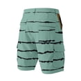 thumbnail image 5 of Streetwear Cargo Shorts For Men With Abstract Stripe Pattern And Utility Pockets Designed For Summer Beach Vacations Camping Trips Green XXXL, 5 of 5