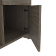 thumbnail image 2 of Bestar Equinox 56W L-Shaped Desk in white & walnut grey, 2 of 7