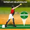 thumbnail image 6 of AQSQ Softball Pitching Mat, 10'x 3' Portable Pitching Mound with Pitching Rubber,Baseball Hitting Batting Mat Aids for Indoor & Outdoor Accessories Equipment, 6 of 8