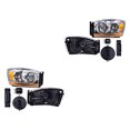 thumbnail image 1 of Par de Faros Ram 2006 A 2008 Dodge C/Franja DEPO ., 1 of 4
