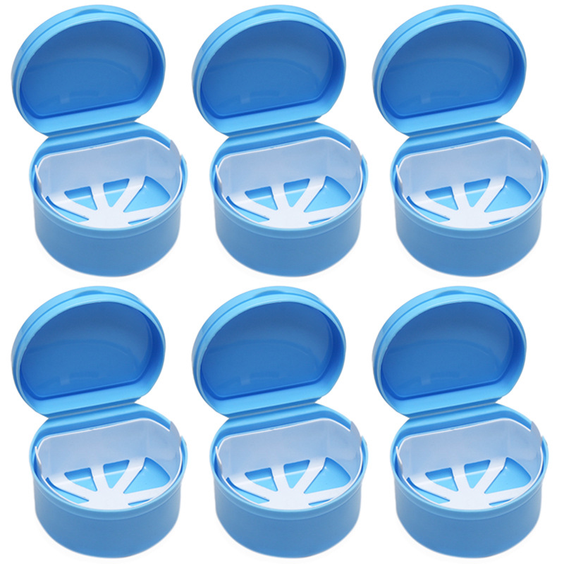 Denture Box Case Denture Bath Box Case Dental False Teeth Storage