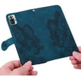 thumbnail image 4 of for Xiaomi Redmi Note 10 Pro Classic Wallet Case with Vintage Butterflies PU Leather Butterfly Magnetic Closure for Credit Card Slots Holder Cover for Redmi Note 10 Pro Max Retro Blue FGD, 4 of 14