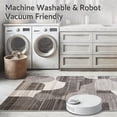 thumbnail image 5 of ODIKA 4'x6' Machine Washable Non-Slip Area Rug, Taupe Interlocking Design High Traffic Rug, Gray, 275257, 5 of 7