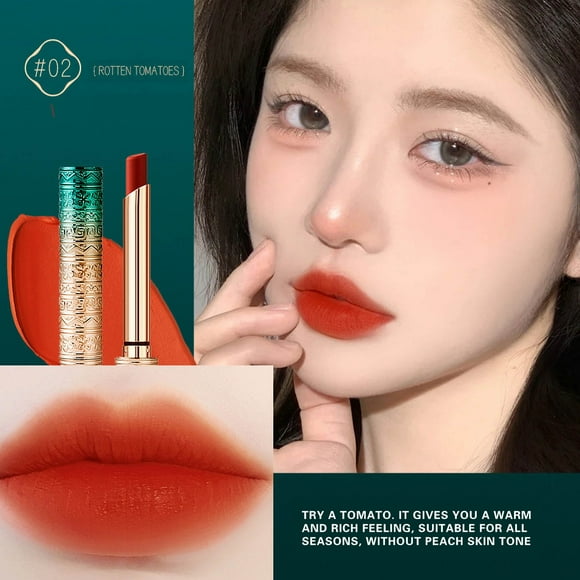 TopLLC Lipstick Non Stick Cup Matte Lipstick Velvet Lipstick Long Lasting Matte Lip Gloss Lipstick a lipstick