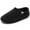 Black, variant on Women's Soft Curly Full Slippers Fuzzy Men Lightweight House Cozy Loafer Shoes White 6