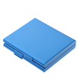 thumbnail image 1 of Metal Case Box Double Sided Open Pocket Holder for 20 s Blue, 1 of 7