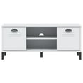 thumbnail image 3 of vidaXL Shoe Bench VIKEN White 106x35x45 cm Engineered Wood, 3 of 5