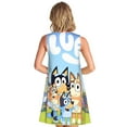 thumbnail image 2 of Saiise Bluey Print Women's Sleeveless Knee-Length Dress with Pockets Casual Summer Tank Dress, 2 of 7