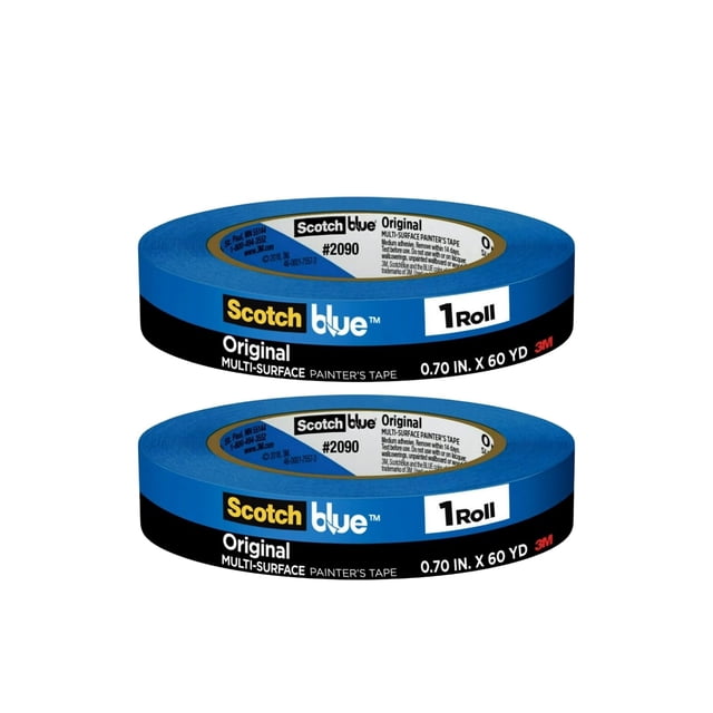 Cinta de pintor 3M ScotchBlue Original 2090-18NC 0,70 cm x 55 m