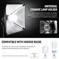 thumbnail image 6 of Neewer NK200 700W Softbox Kit (2-Pack) - 5700K LED Bulbs, 24x24", w/E26 Sockets, UL Certified, 6 of 9