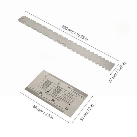 yosoo guitar neck notched straight edge ruler string action height