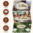 thumbnail image 7 of Easter Bunny Round Tablecloth, Fitted Table Cover with Elastic for 36"-44" Round Tables, Spring Floral Blossom Easter Eggs Watercolor Table Cloth Outdoor Indoor Dinning Party Waterproof Tablecloths, 7 of 7