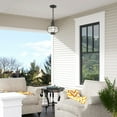 thumbnail image 6 of 26910-61 Livex Lighting Newburyport - 1 Light Outdoor Pendant Lantern in Bohemian Style - 8.75 Inches wide by 11.75 Inches high-Charcoal Finish, 6 of 9