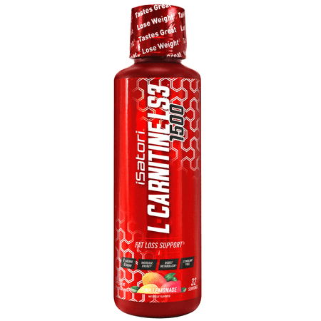 iSatori L-Carnitine LS3 Concentrated Liquid Metabolic Enhancer and Energy Booster - Health and Fitness - Keto Friendly - Stimulant Free - Pink Lemonade 1500mg (32 Servings)