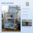 thumbnail image 6 of Large Hamster Cages and Habitats Wooden Small Animal Cage w/ Storage Shelf, 6 of 11