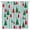 Turquoise Vert Rouge, variante sur Rideau de Douche Automne Ferme, Citrouilles d'Automne Tournesols de l\'Action de Grâce Récolte Rideaux de Douche, Feuilles de la Nature Ensemble de Rideaux de Salle de Bain avec 12 Crochets, 70x70 Pouces