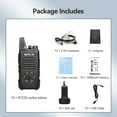 thumbnail image 6 of Retevis RT22S Walkie Talkies for Adults, 2 Way Radio with Earpiece, Channel Display, Rechargeable, Portable FRS Two-Way Radios, Mini Compact, for Hospitality Church School Retail Restaurant (10 Pack), 6 of 10