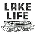 thumbnail image 2 of CafePress - Lake Life Floats My Boat - 11 oz Ceramic Mug - Novelty Coffee Tea Cup, 2 of 4