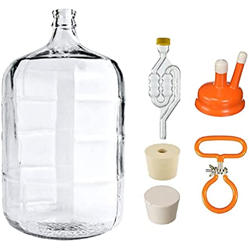 North Mountain Supply 5 Gallon Italian Glass Carboy Fermenting Jug