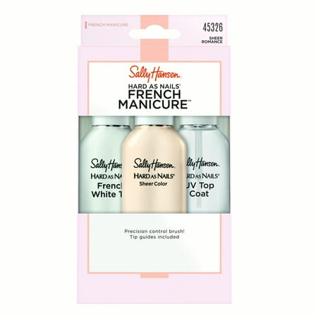 Sally Hansen Treatment, Hard As Nails French Mani , Sheer Romance