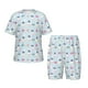thumbnail image 1 of Balery Rabbit In The Rain Conjunto de Pijama Infantil de Manga Corta con Estampado – Ropa de Dormir de Algodón Suave-Small, 1 of 6