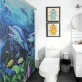 thumbnail image 5 of Marvels of The Sea Shower Curtain Fabric Bathroom Decor with Hooks, 5 of 8