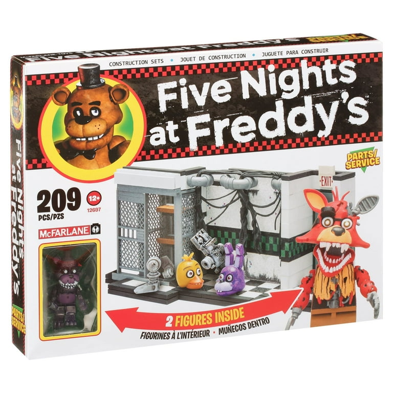 Five Nights at Freddy's MCS - Medium Sets 2 - Parts & Services Construction  Play Set , 209 Pieces 