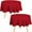 Red, variant on Rectangle Table Cloth 2 Pack(90x132 Inches, Black), Tablecloth Machine Washable, Polyester Table Cover for Dining, Buffet Parties, Picnics, Events, Weddings and Restaurants
