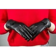 thumbnail image 4 of Women Leather Gloves Winter Warm Real Lambskin Fleece Lined Driving Gloves, 4 of 12