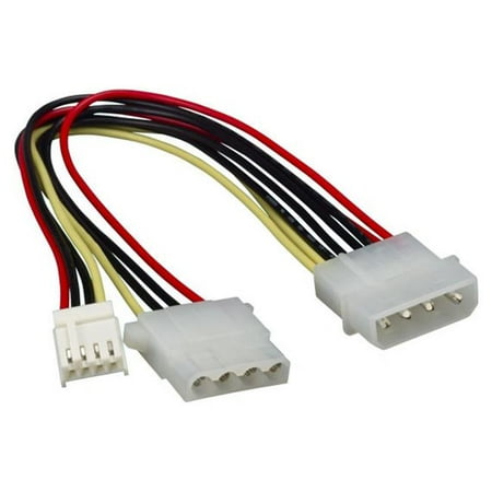 Pc 104 Boards Cable Leader PC104-0208 8 in. 5.25 in. Male to 5.25 in. Right Angle Female Internal Power Extension Cable ()