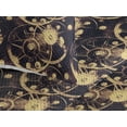 thumbnail image 3 of Ambesonne Contemporary Quilted Bedspread Set 3 Pcs, Abstract Circles Motif, King, Dark Purple Pale Mustard, 3 of 4