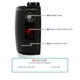 thumbnail image 3 of Spec-D Tuning Dark Smoke Lens Glossy Black Housing Tail Brake Lights Compatible with 1997-2002 Ford Expedition, Left + Right Pair Assembly, 3 of 7