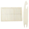 thumbnail image 2 of 1 Set Wood Weaving Loom Stick Set Beginners Weaving Loom Shuttle for Bracelet Bag Belt Camera Strap, 2 of 9