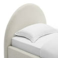 thumbnail image 6 of Resort Arched Round Twin Platform Bed in Heathered Weave Ivory, 6 of 9
