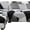 Grey White, variant on SHANNA Sectional Couch Covers L Shape Corner Sofa Slipcover 2Pcs Sofa Covers for 3 Seater+3 Seater