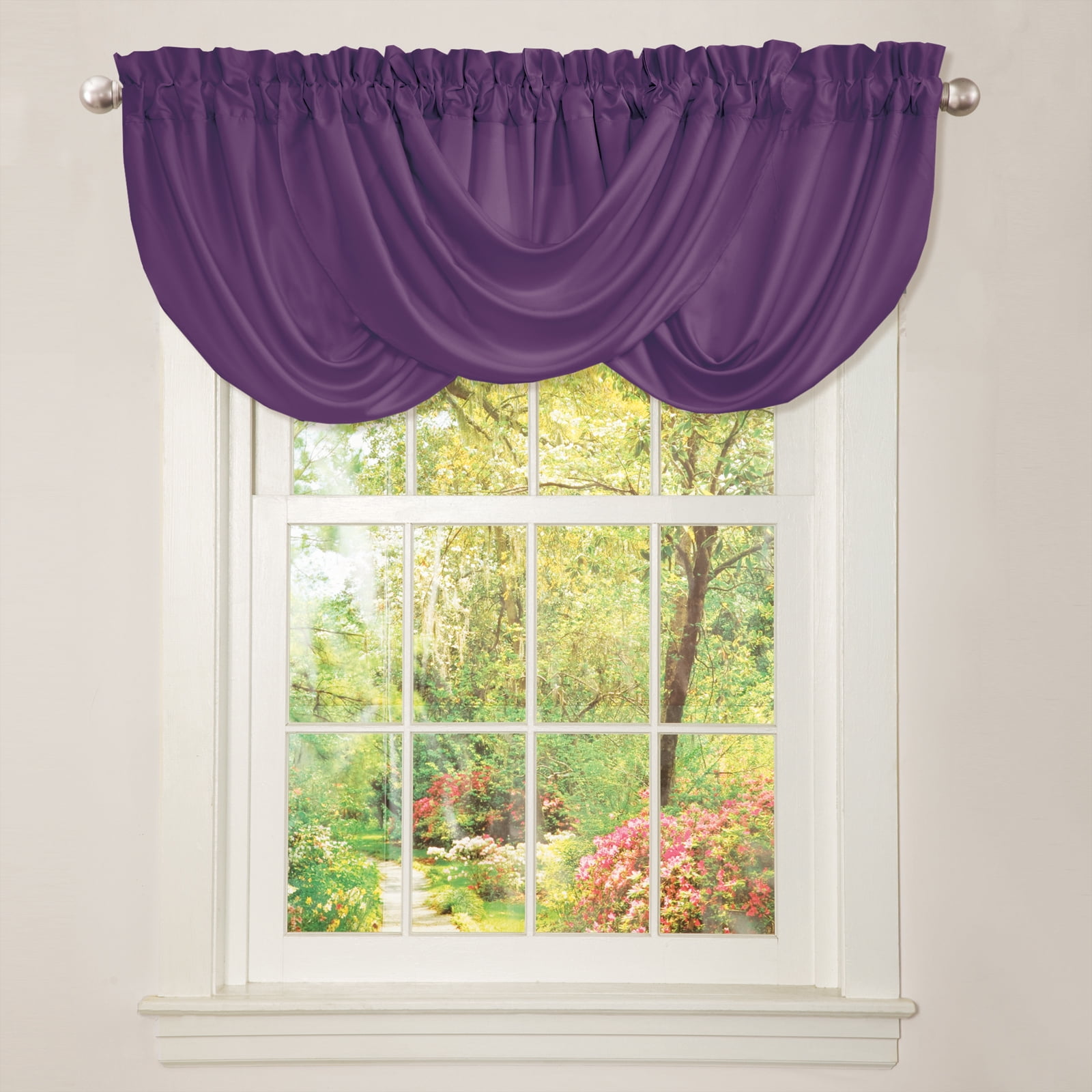 Lucia Purple Valance Walmart Com