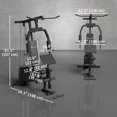 thumbnail image 2 of CoSoTower Multifunction Home Power Exercise Gym System Weight Training Exercise Workout Station Fitness Strength Machine for Whole Body Training Black, 2 of 7