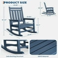 thumbnail image 3 of Soonbuy Oversized Rocking Chair, Outdoor Rocking Chair for Adults, All Weather Resistant Porch Rocker for Lawn Garden, 3 of 8