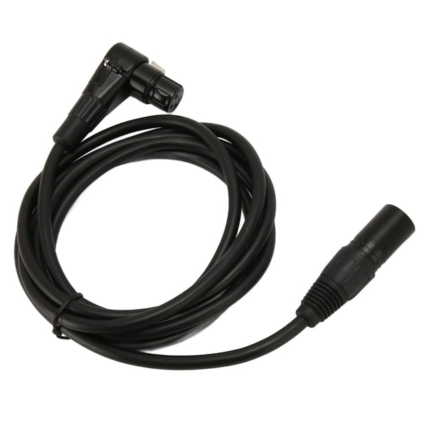 Cable XLR Balanceado, 6.6 Pies Sin Pérdidas Macho A Hembra XLR A XLR Cable De Sonido Señal Clara Sonido HiFi Conector De Codo Recto Para Altavoz