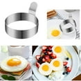 thumbnail image 2 of THLKIF 4Pcs Round Egg Cooker Ring - Omelet Maker Mini Pancake Ring Molds for Cooking Molds Round Shapesr - Stainless Steel Pancakes for Breakfast Egg Fryer Mini Cooking Rings, 2 of 8