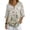 Butterfly Daisy, variant on Jiueut Swallow Clouds Cherry Blossom Print Shirt for Women 3/4 Length Sleeve V Neck Button Tunic Blouse Linen-Style Casual Womens Tops